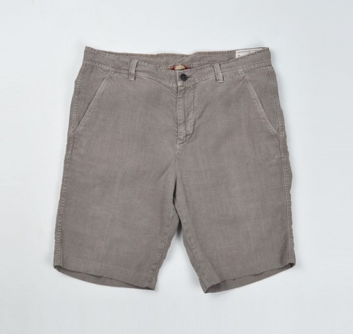 Men's Brunello Cucinelli 100% Linen Taupe Cargo Bermuda Shorts Size 52