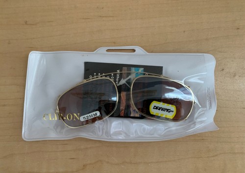 WHOLESALE LIQUIDATION Set 28 NEW Metal Frame 52mm Clip-On Rectangle Lens Qty 10 - Picture 3 of 5