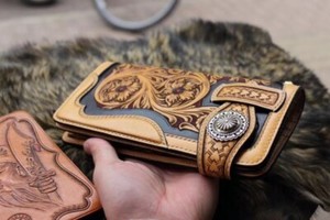 designer long wallet