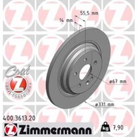 Zimmermann 2X Bremsscheibe Hinten Ø331 Mm Voll FüR Mercedes-Benz M-Klasse W163