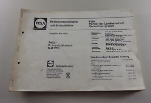 Betriebsanleitung Fella TS280DN Turboschwader 1981