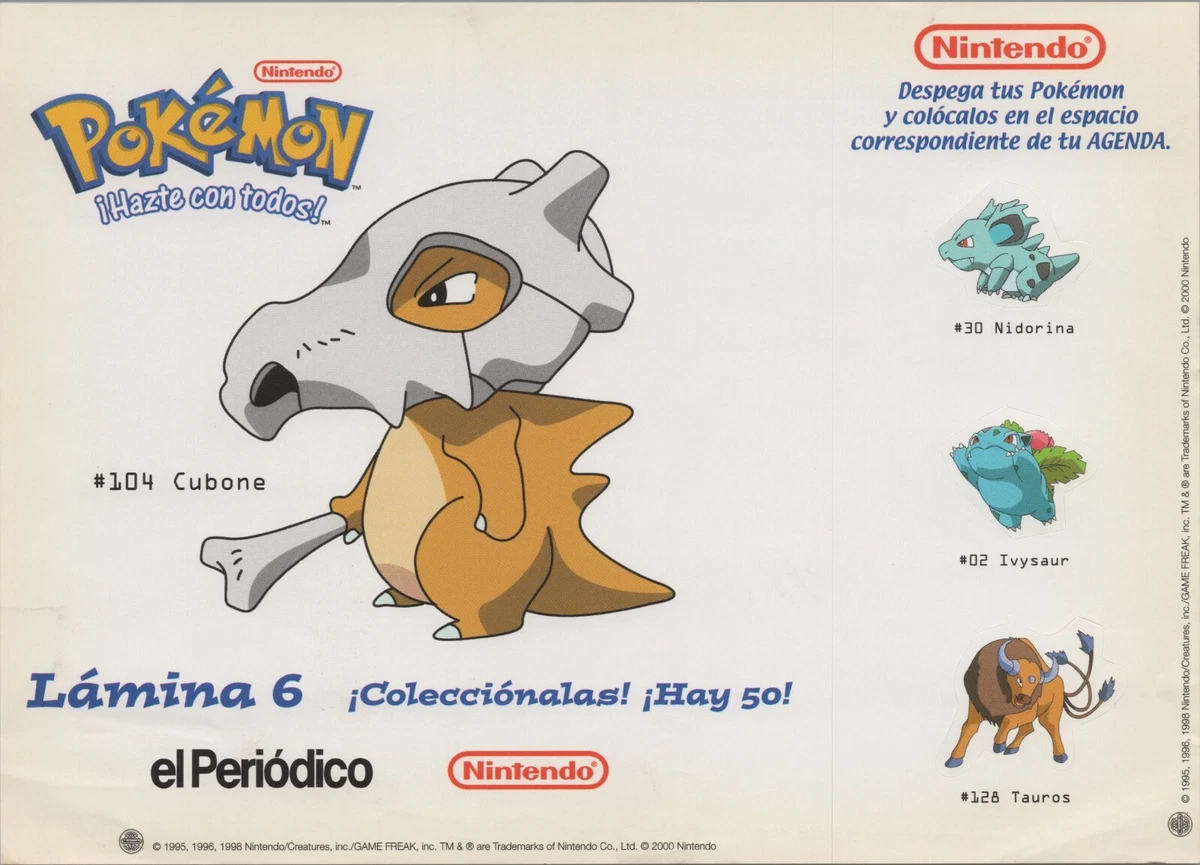 Cubone Evolution Chart