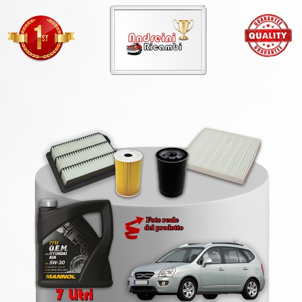 Inspektionskit Filter Und ÖL Kia Carens III 1.6 Crdi 85KW 116CV Von 2011->-image