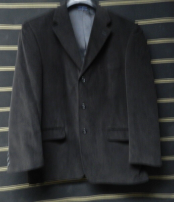 Sports Coat 44 Black MICRO Corduroy FULLY LINED Mens Blazer 3