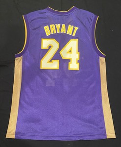 Nba Lakers Kobe Bryant 24 Purple Gold Jersey Ebay