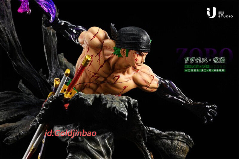 IU Studio One Piece Roronoa Zoro Resin Model 1/4 Scale In Stock H49cm Anime