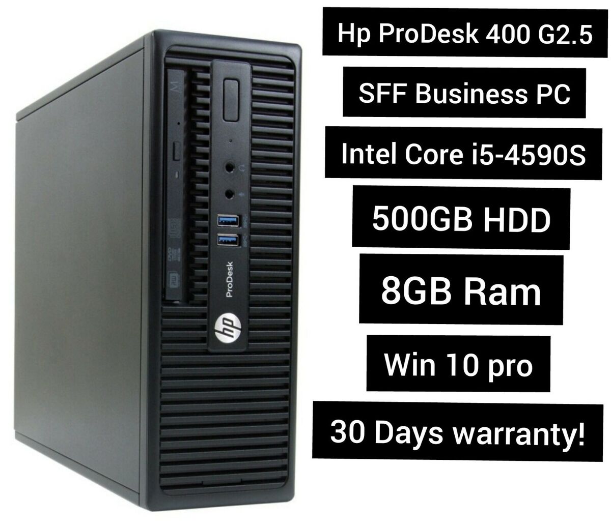 HP PRODESK 400 G2.5 SFF Intel Core i5-4590S 8GB RAM 500GB HP PRODESK 400 G2.5 SFF Intel Core i5-4590S 8GB RAM 500GB