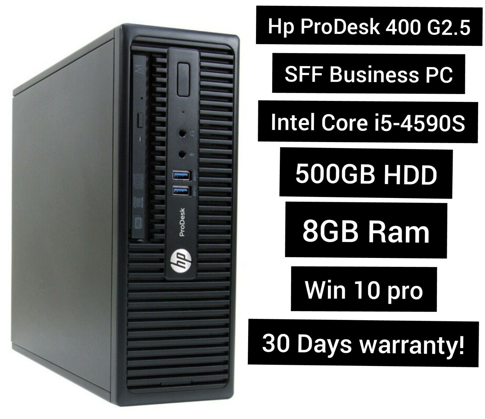 HP PRODESK 400 G2.5 SFF Intel Core i5-4590S 8GB RAM 500GB HDD