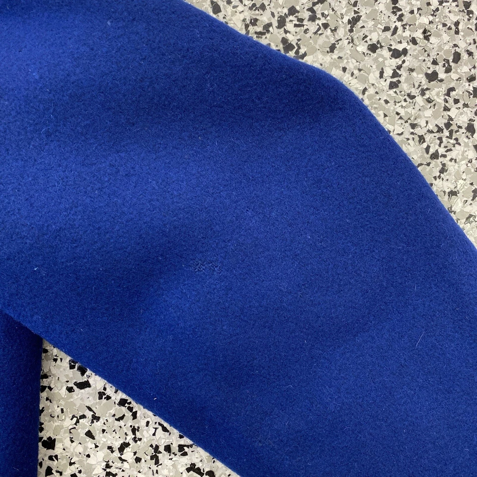 Chaqueta Universitaria Letterman De Lana De Colección Talla 36 Azul Delong Capucha Dividida Foto 3 de 4