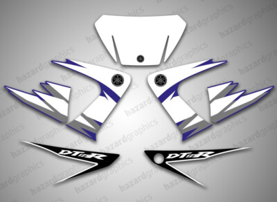 Yamaha DT 125 RE and DT 125 X Graphics Kit DTRE DTX DT125RE DT125X ...