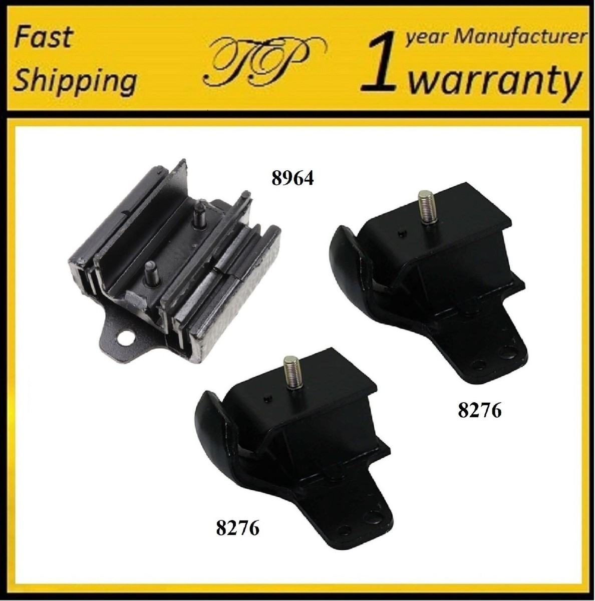 トシパパ 3 PCS Motor & Trans. Mount For 1986-1994 Nissan Pickup D21