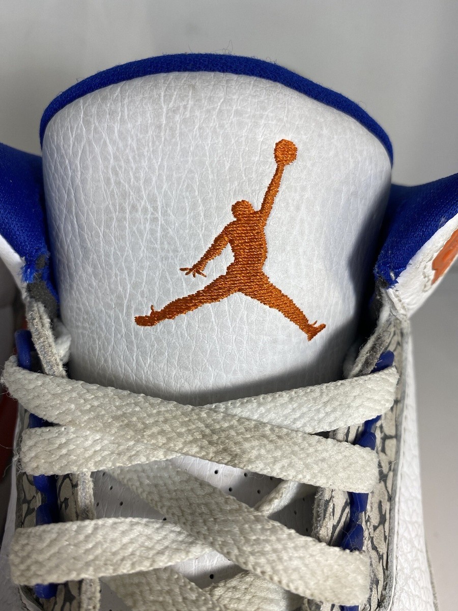 Nike Air Jordan Retro 3 Knicks 136064-148 Size 10.5 White Nike Air Jordan Retro 3 Knicks 136064-148 Size 10.5 White