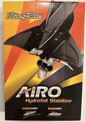 AIRO AIRO-1 Boat Stingray AIRO Hydrofoil Stabilizer Fin Whale Tail Black New