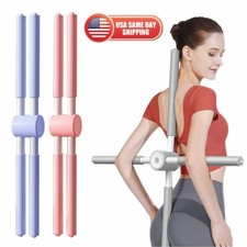 Correttore Postura Bastoncini Yoga Tutore Superiore Schiena Prevenire Gobba per Adulti e Bambini