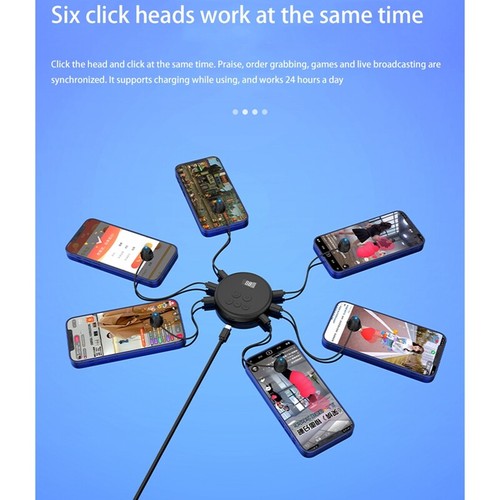 1Pcs Mobile Phone Screen Auto-Clicker Mute Connection Device Screen Auto Clicker - Photo 3 sur 15