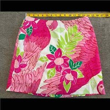 Vintage Lilly Pulitzer Ports of Caw Parrot Skirt 2