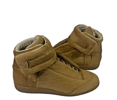 Maison Margiela Future High Top Pony Hair Yeezus Tour Beige EU 42 US 9 UK 8