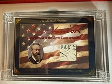 POTUS- Historic Relic From President Benjamin Harrison. 76/99 (RED INK)