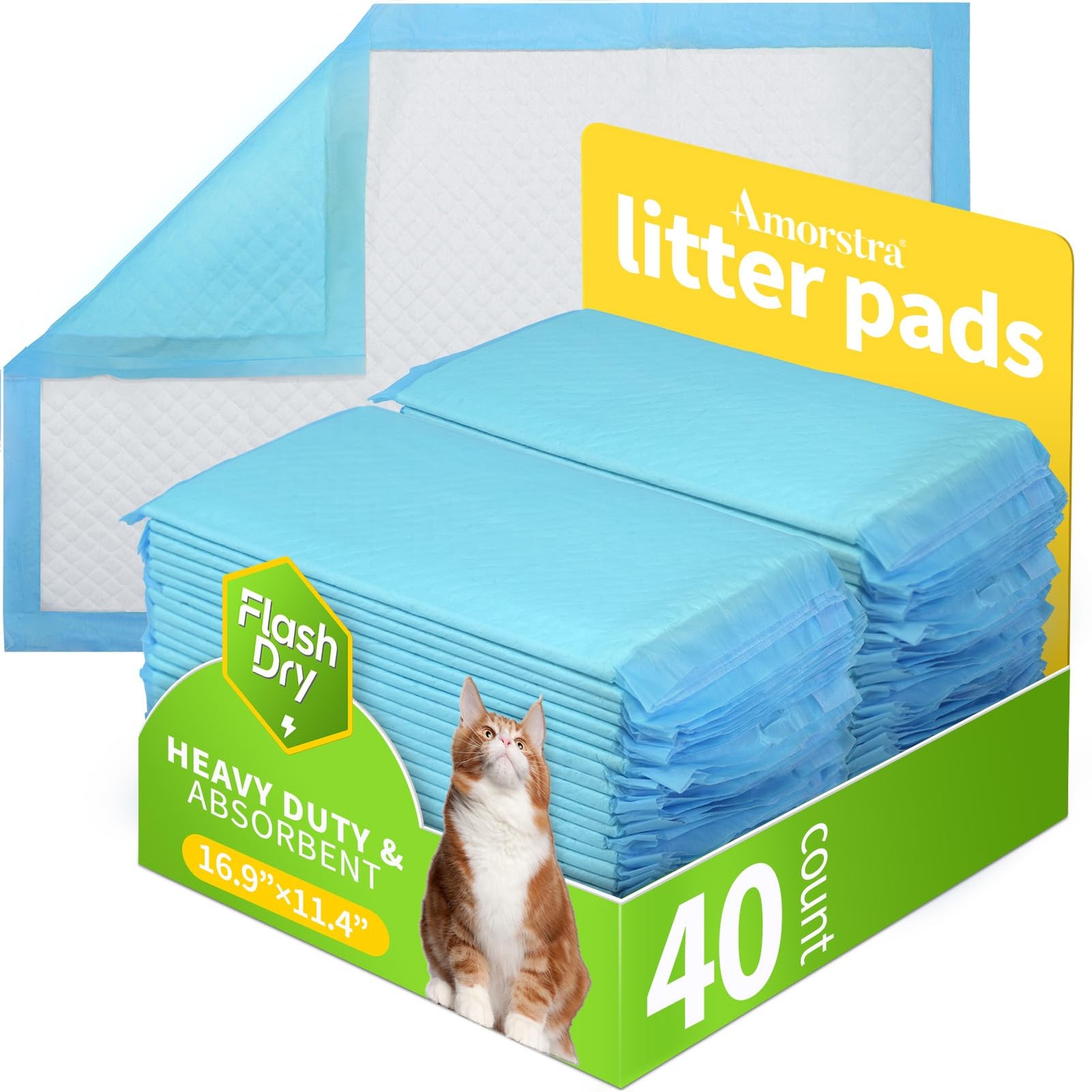 40 Count Cat Litter Pads for Tidy Cats Breeze System, Thicke