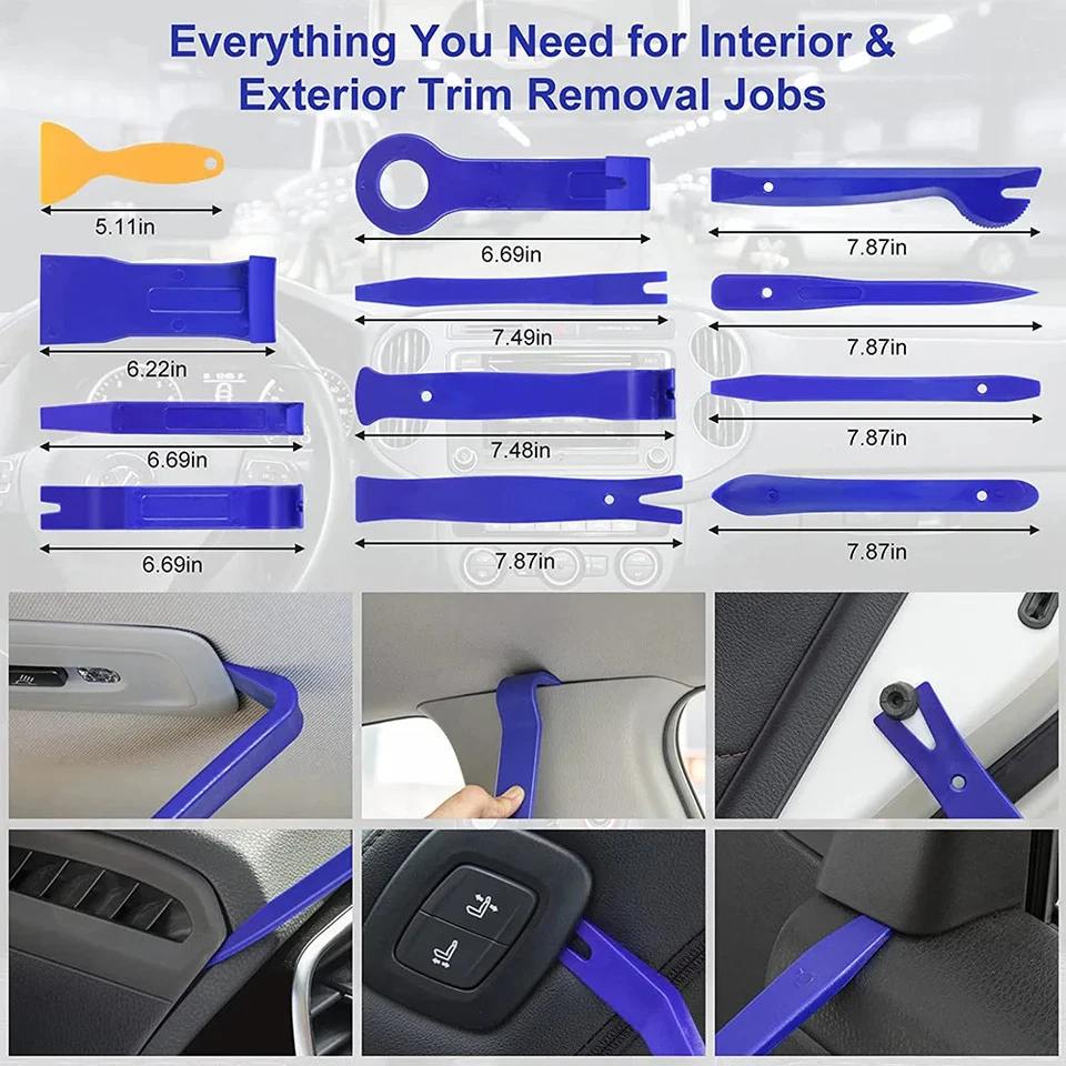 43pcs Hand Tool Set Pry Disassembly Tool Panel Trim Dashboard Removal Tool Kit - Image 3 of 4