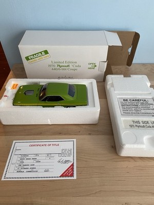 DANBURY MINT 1970 PLYMOUTH CUDA 440/6bbl COUPE. LIMITED EDITION. PLEASE READ