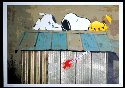 Death NYC  Lithographie , handsign, Zertifikat, Siegel,Trockenstempel, TOP!!