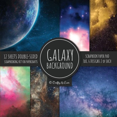 Galaxy Background Scrapbook Paper Pad 8x8 Scrapbooking Kit for Papercrafts,...