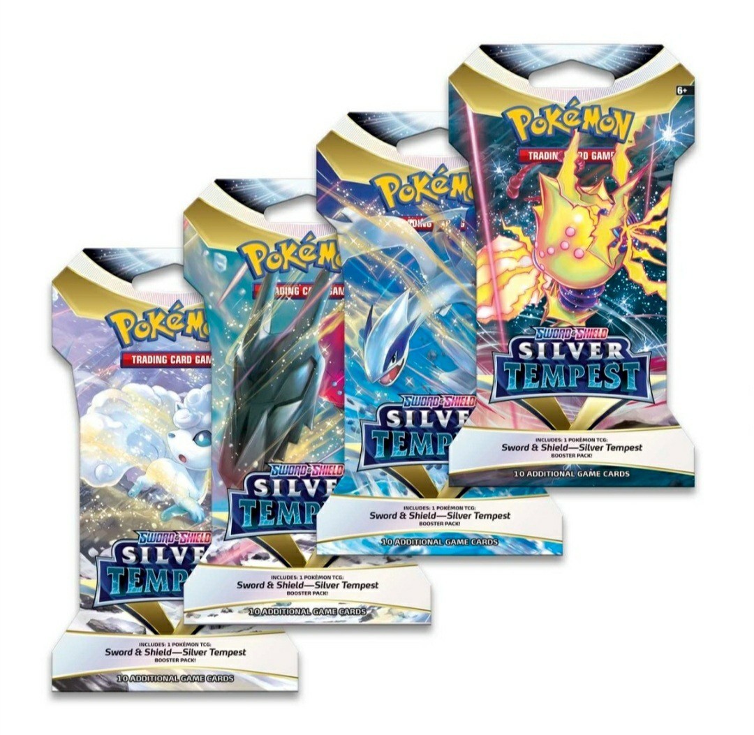Pokemon TCG Silver Tempest Sleeved Booster Pack Pokemon TCG Silver Tempest Sleeved Booster Pack