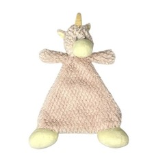 Demdaco Unicorn Lovey Security Blanket Plush Pink Stuffed Animal