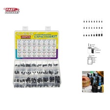 24 Values Electrolytic Capacitor Assortment Kit from 0.1uF to 1000uF 10V 16V ...
