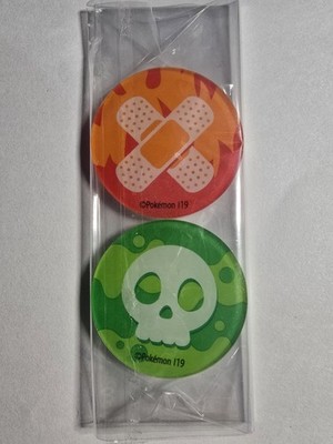 Pokemon TCG Official Acrylic Coins Damage Burn & Poison Counters 