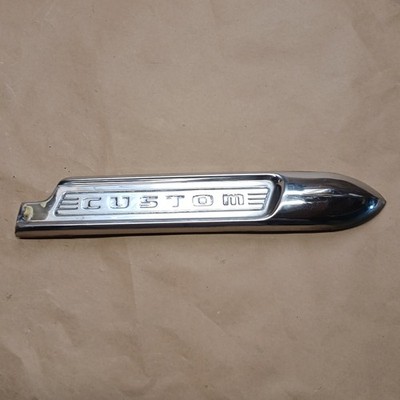 1950s フランス製 MECAF アルミ フードキャリア ビンテージ 当時物 1950 Ford Custom RF Fender Trim Spear Side Molding Passenger Side