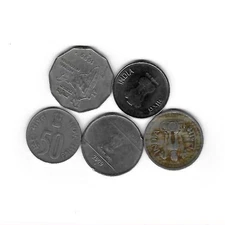 5 Coins from India