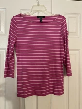 Lauren Ralph Lauren  3/4 Sleeves Cotton Women Top M