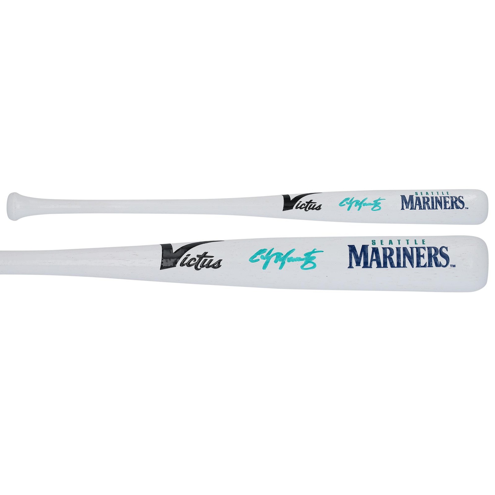 Edgar Martinez Seattle Mariners Autographed Victus Team ID Mini Bat