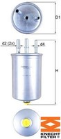 Knecht KL511 Kraftstofffilter Kraftstoffilter FüR Ford