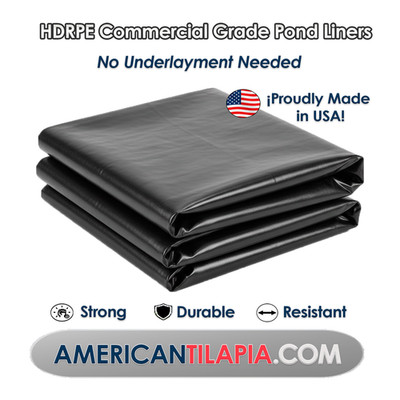 40x40,Pond liner, 30mil,Resistant,Durable,Waterproof,Fishpond and Roof safe