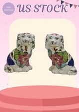 Pair of 5.9" Hand Painted