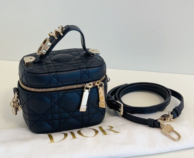 Dior Lady Vanity Mini Top Handle Crossbody Shoulder Bag for Women
