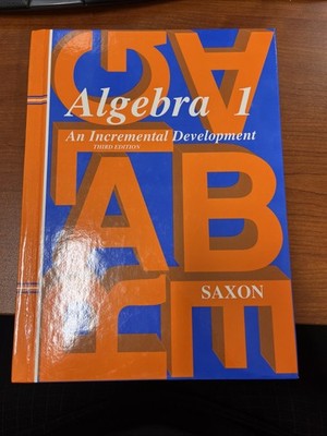 Saxon Algebra 1 Homeschool Kit with Solutions Manual 3rd Edition Packet And Test