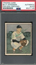 Billy Goodman PSA DNA Signed 1951 Berk Ross Hit Parade Autograph