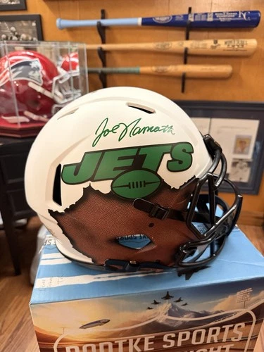 Joe Namath New York Jets Autographed Full Size Football Helmet LE 2/4 Custom