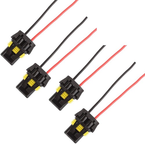 Wire Harness Socket Plastic Replacement Wiring Harness Socket 4Pcs Black - Picture 3 of 7