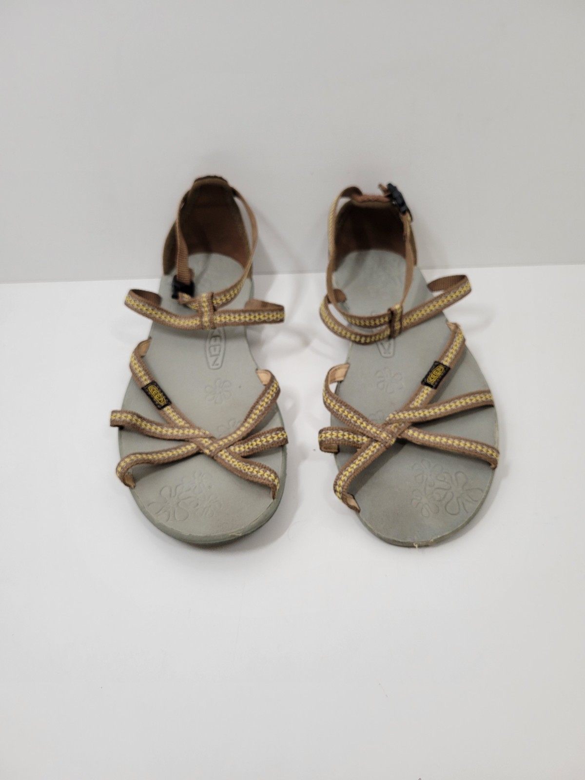 Sandali da trekking Keen La Paz Sport Tab marroni con cinturino regolabile donna taglia 9