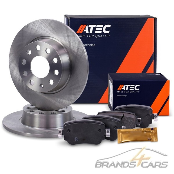 Atec Bremsscheiben Voll Ø272+BREMSBELÄGE Hinten FÜR Skoda Octavia 3 5E Rs Ab 13-image