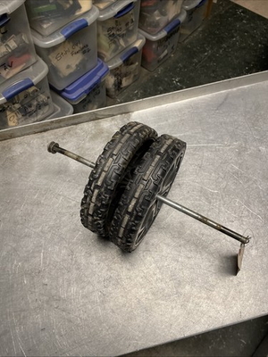 #ad OEM GOOD USED PRESSURE WASHER 2 10quot; X 2quot; WHEELS W 1 2quot; X 18quot; AXLE $38.95