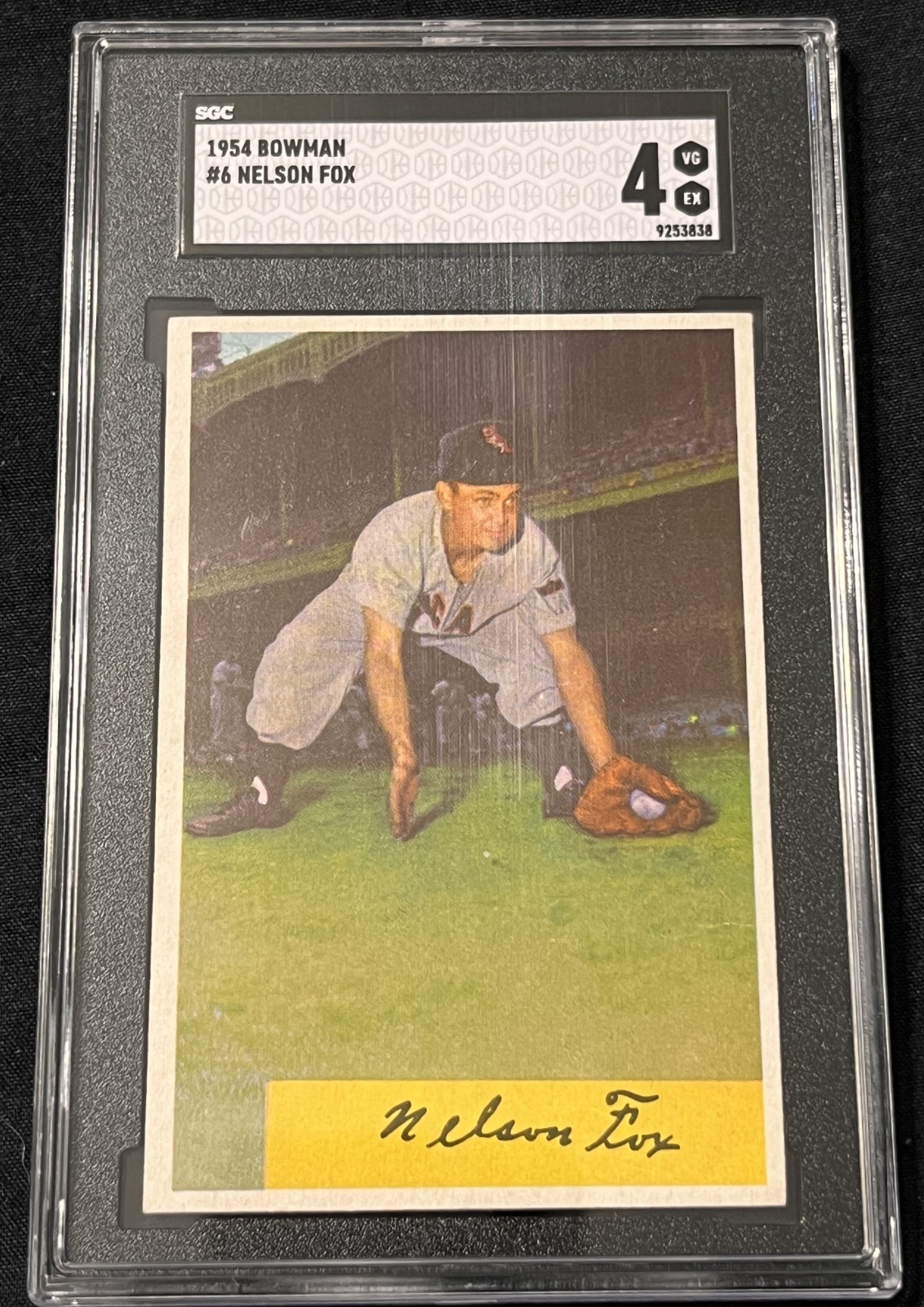 1954 Bowman #6 Nellie Fox SGC 4 Hall Of Famer