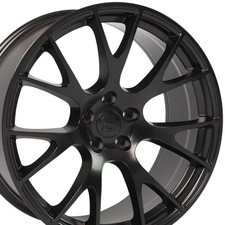20 Satin Black Wheel For 2006-2023 Dodge Charger - Rvo4582 - Rvo4582 20 Satin Black Wheel For 2006-2023 Dodge Charger - Rvo4582 - Rvo4582