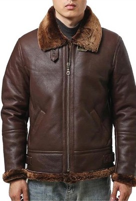 B3 Bomber sheepskin leather shearling wool jackets
