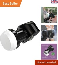Durable 2-Output Universal Quad LNB for Clear Satellite Reception - MK4 Included